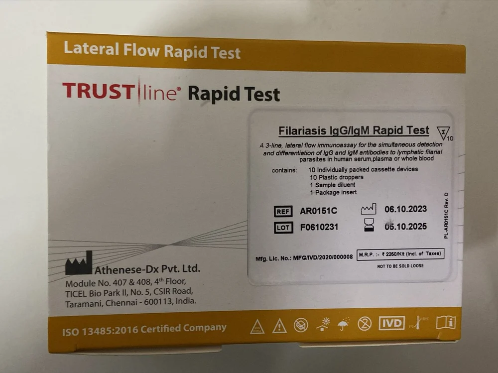 Filariasis Igg Igm Combo Rapid Test