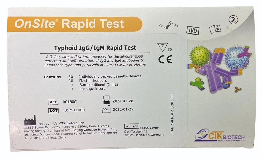Ctk Typhoid Card